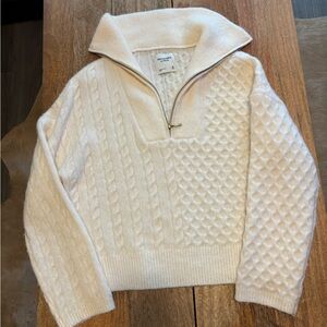 Abercrombie Cable Half Zip Sweater